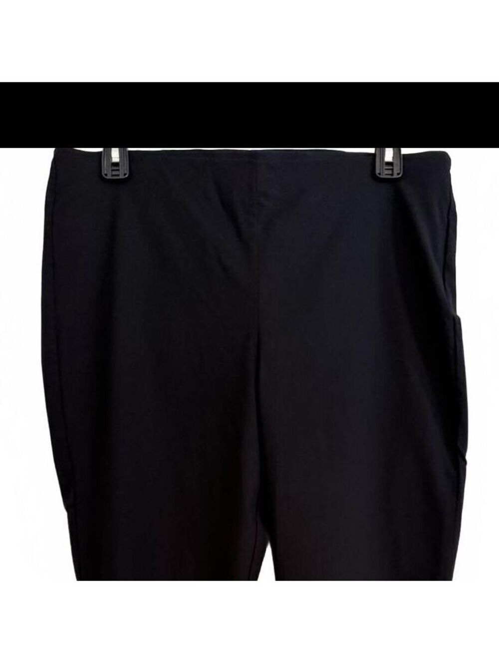 Chico's Black Straight-Leg Crop Pants Size 3 18R